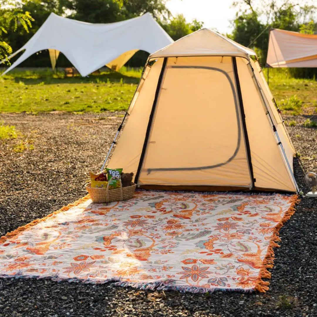 Floral Boho Throw Blanket | Summer