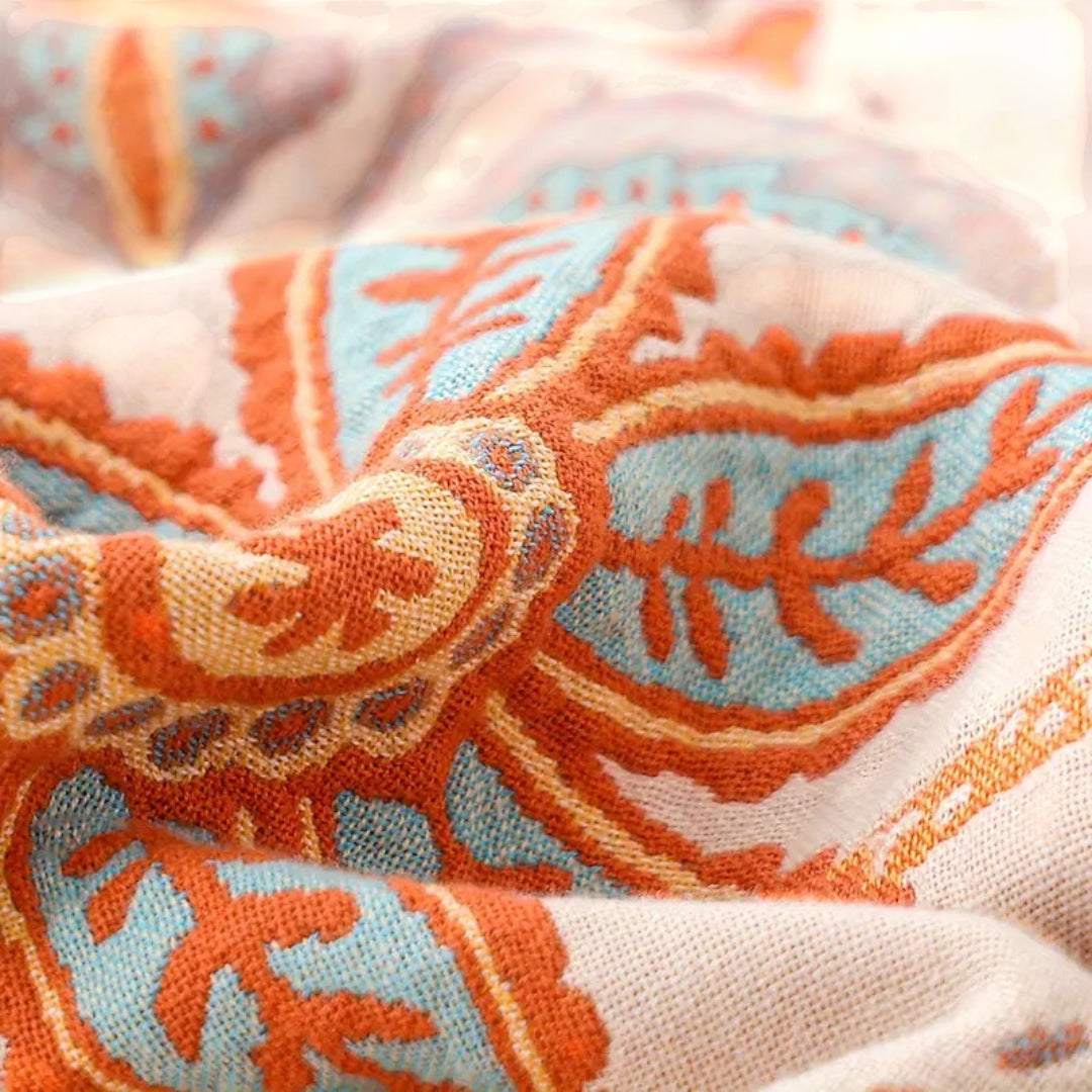 Floral Boho Throw Blanket | Summer